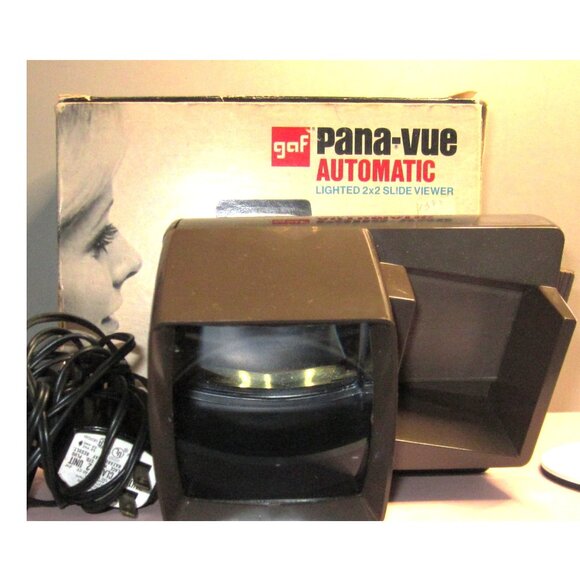 Mid-Century GAF Pana-Vue Automatic Slide Viewer Original Box For 35mm Slides - Picture 1 of 6